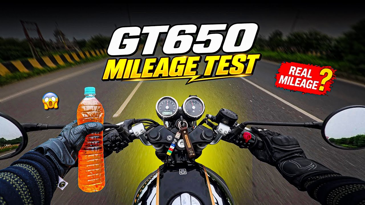 New Royal Enfield GT650 1 Liter Mileage Test 😍| Shocking Result 😱|