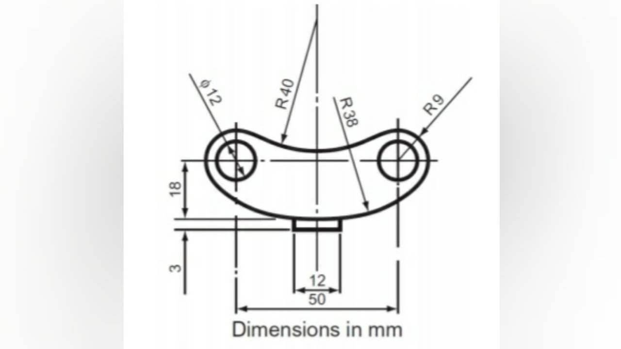 CAN OPENER - Tangency in | Technical drawing | Engineering drawing