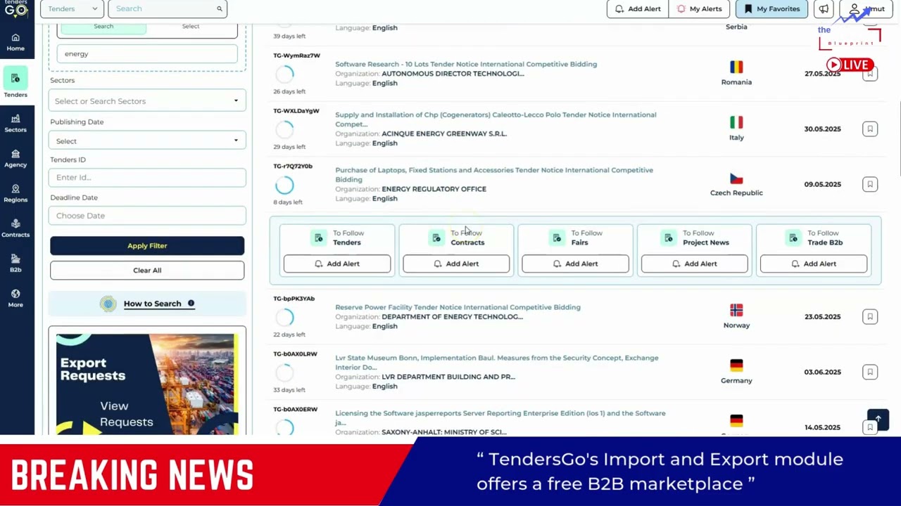Find Global Tenders with AI &ndash; Discover Unlimited Contract Opportunities | TendersGo Official