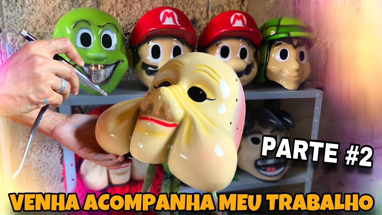 FAZENDO MÁSCARA DA CARRETA DA ALEGRIA PASSO A PASSO, PARTE 02