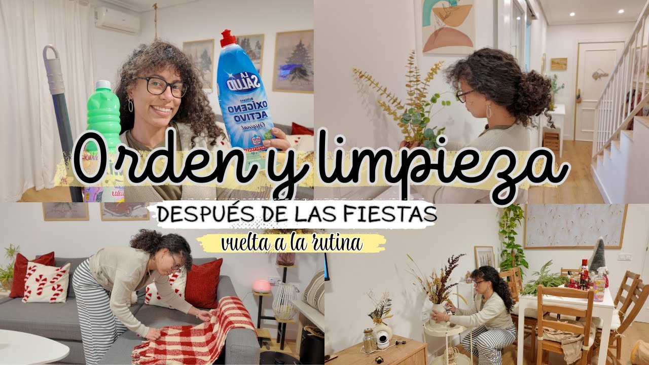 Acompañame a limpiar y ordenar mi casa después de las fiestas 🫧🧹