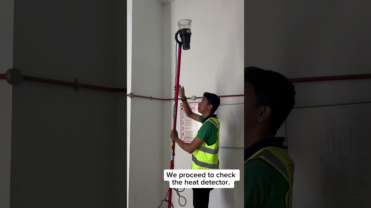 Checking the functionality of smoke and heat detectors #didyouknow #motivation #fire #art #study