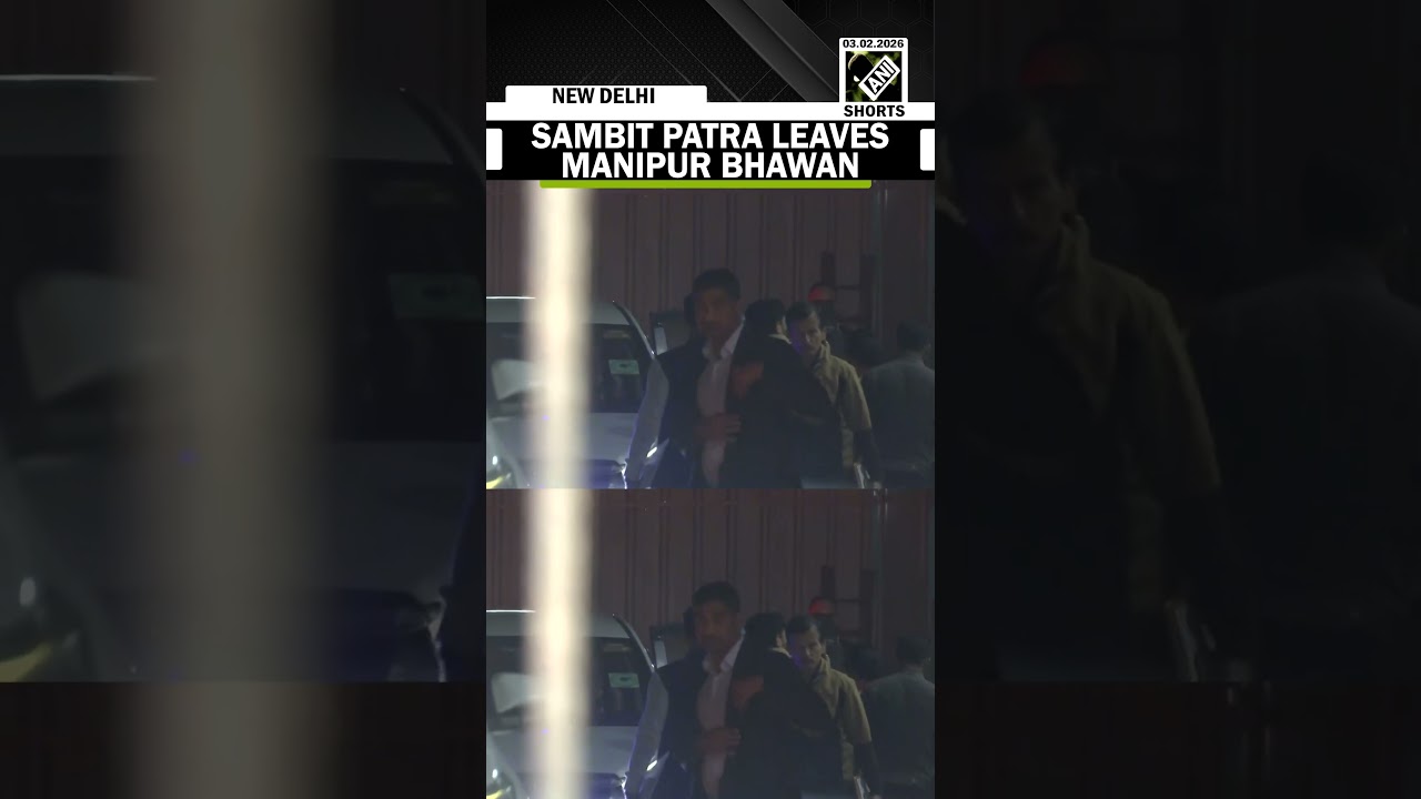 Sambit Patra leaves Manipur Bhawan after Yumnam Khemchand Singh elected as legislature party leader