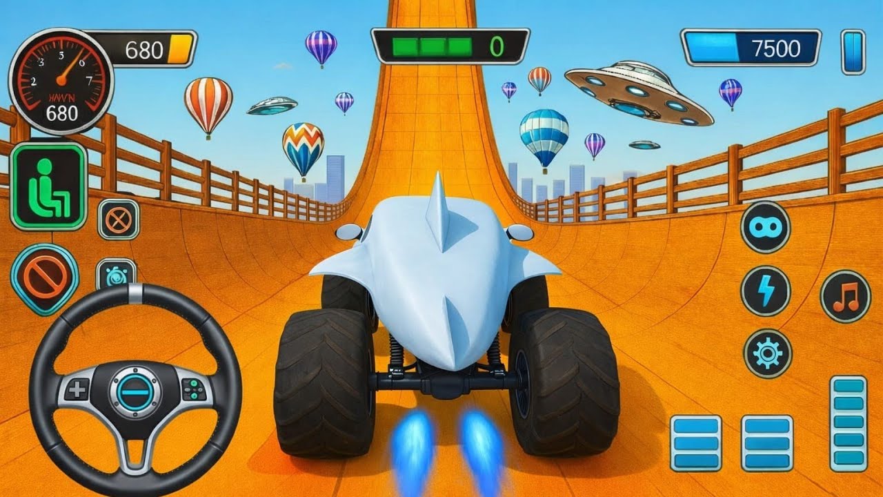 Monster Truck Mega Ramp Extreme Racing - Mega Ramp Monster Truck Racing - Android Gameplay