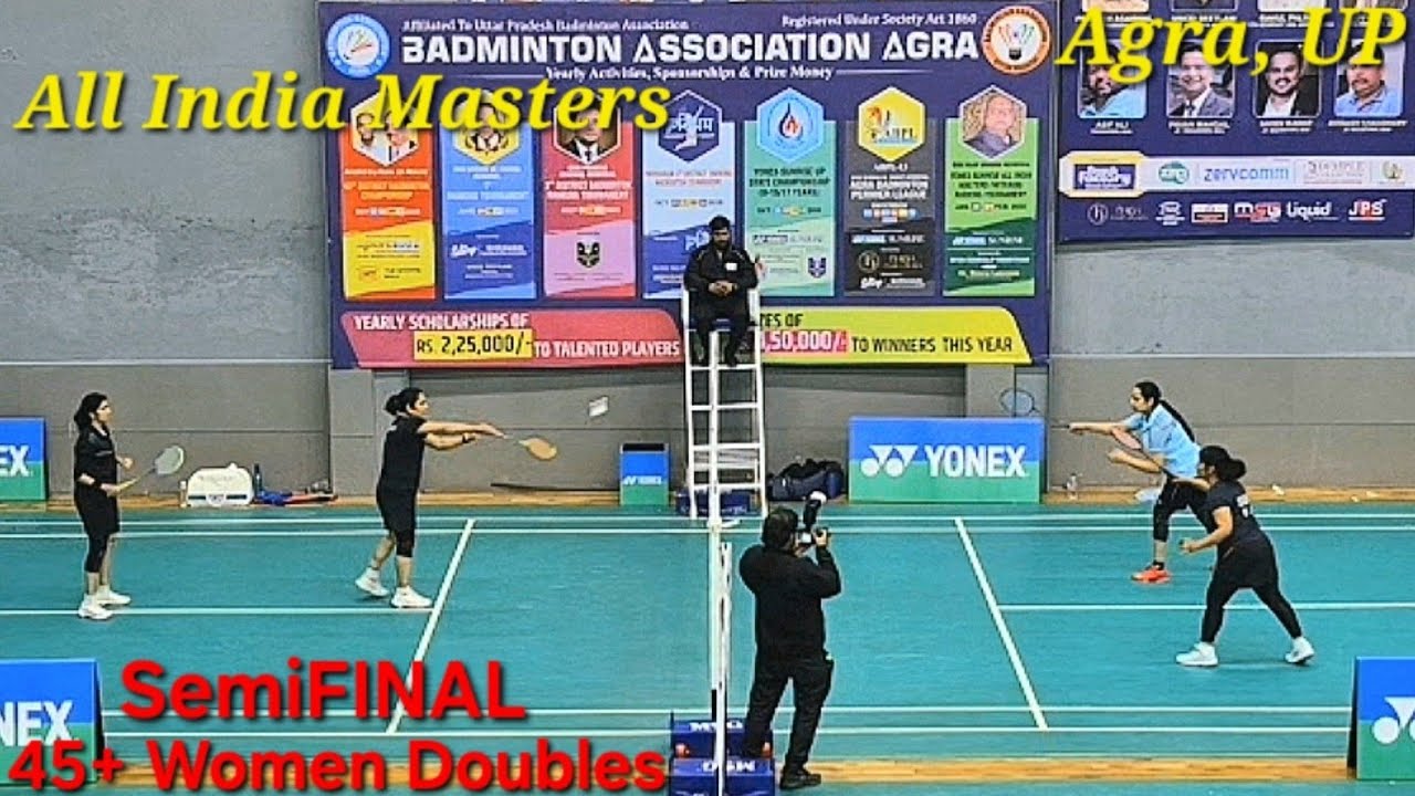 Neelam/Shweta Vs Madhu/Sushma, 45+ Women Doubles SemiFINAL, All India Masters Agra UP Feb 2026