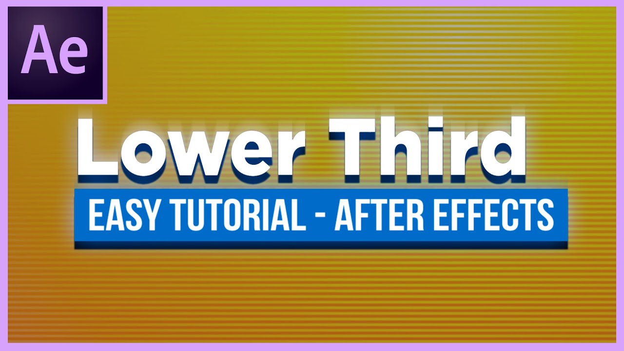Как легко создать нижнюю титру в After Effects CC 2020