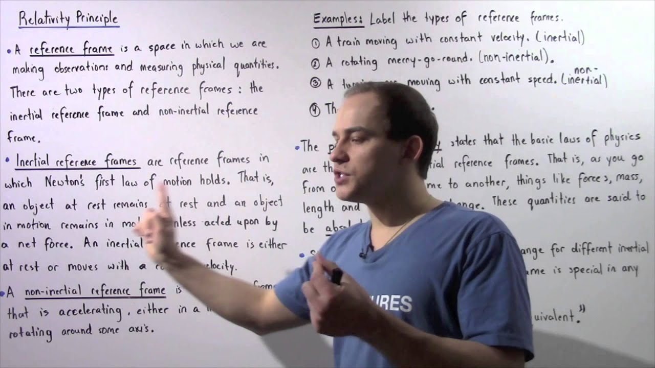 Reference Frames and Principle of Relativity