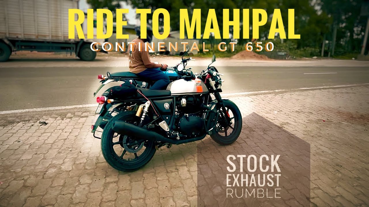 Royal Enfield Continental GT 650 | Stock Exhaust Sound | Raw POV Sunday Ride to Mahipal Dighi