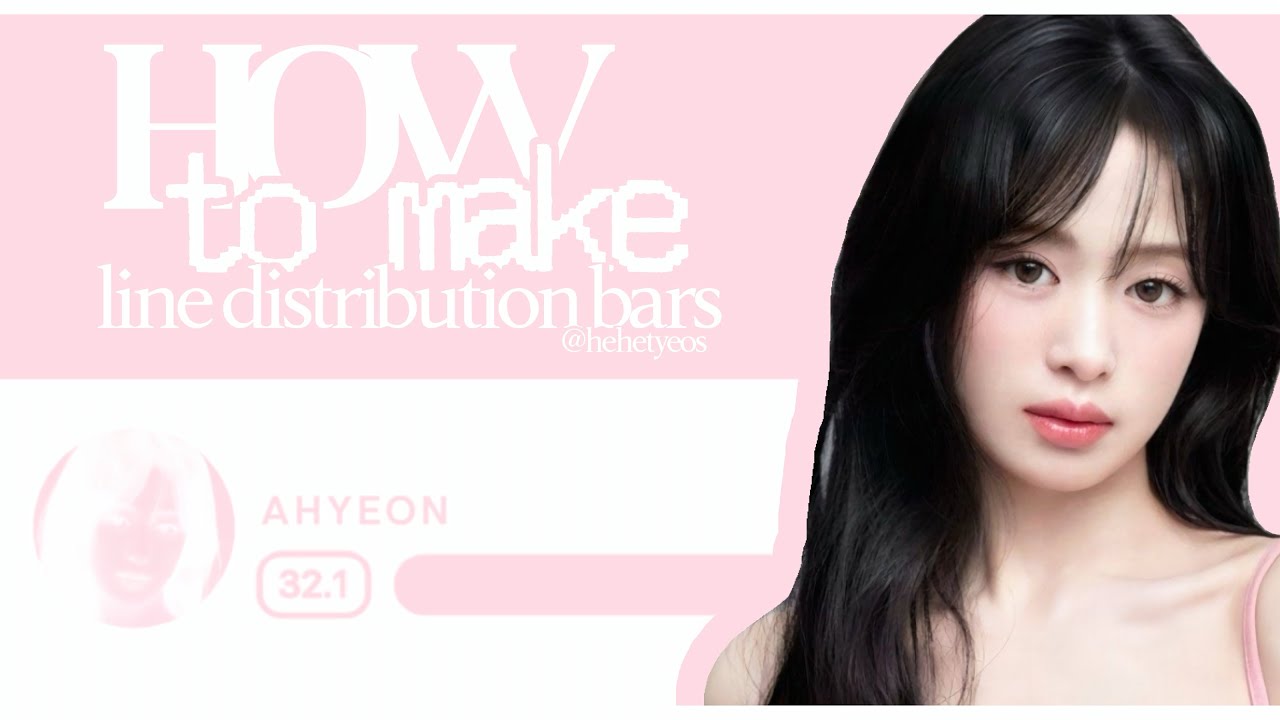 tutorial on how to make line distribution bars! 