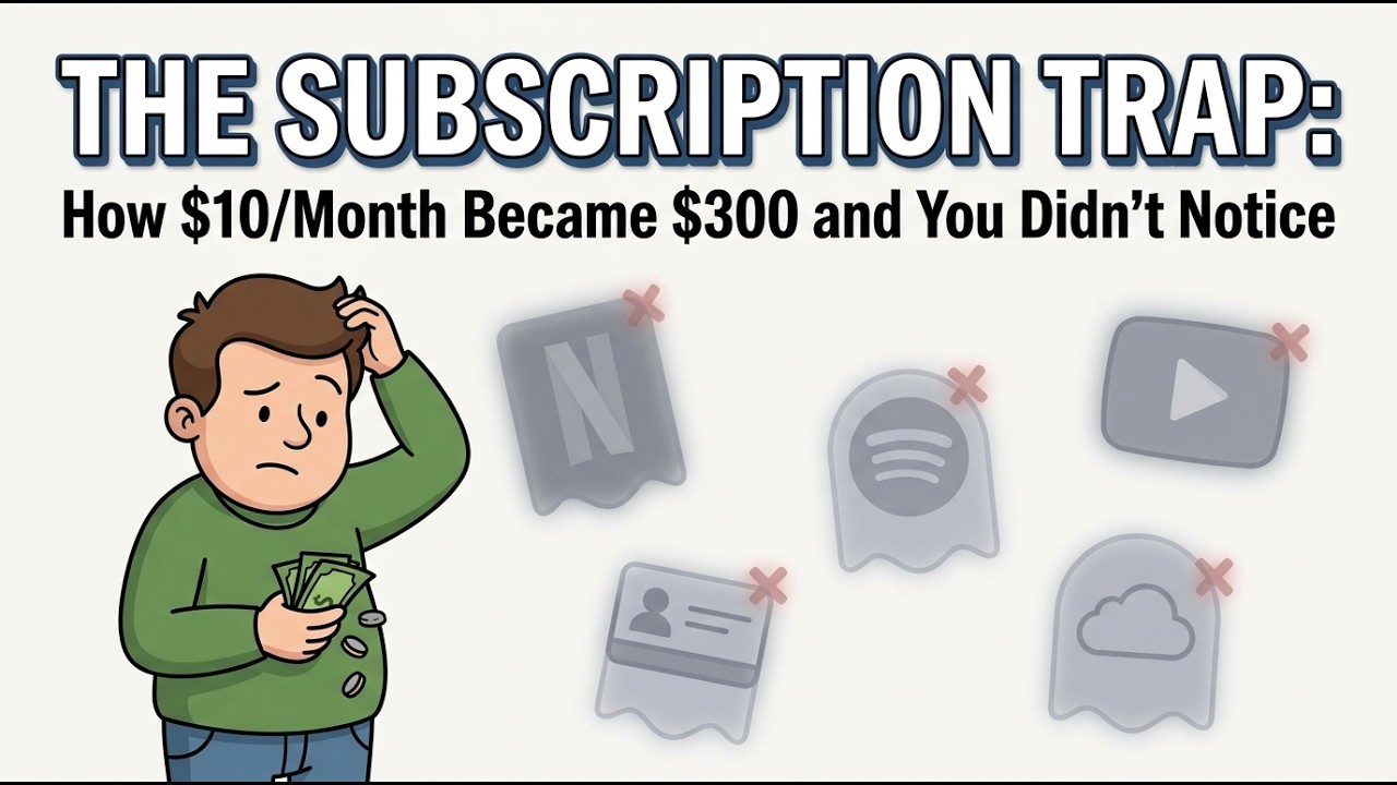 The Subscription Trap: How $10/Month Became $300 and You Didn't Notice#subscriptiontrap