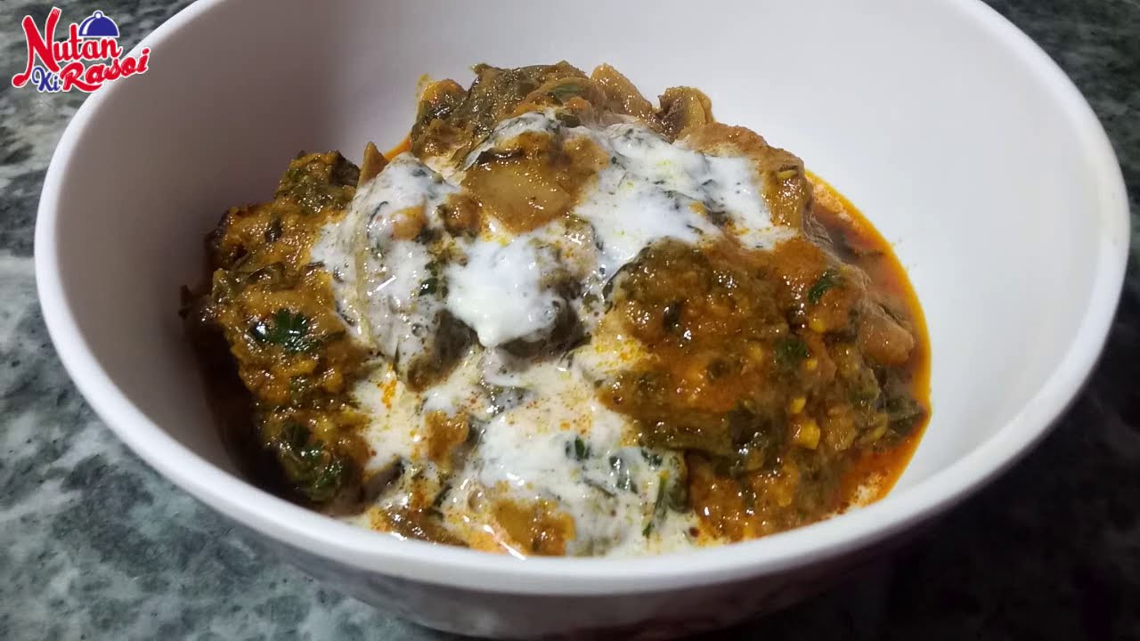 मशरूम पालक की सब्जी खाकर उंगली चाटते रह जायेंगे | Mushroom Recipe, Indian Spicy Food Nutan ki Rasoi