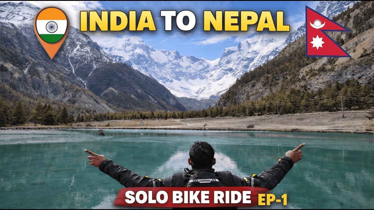 INDIA 🇮🇳 TO NEPAL 🇳🇵 SOLO BIKE RIDE 2026 | FIRST INTERNATIONAL RIDE | DAY 1