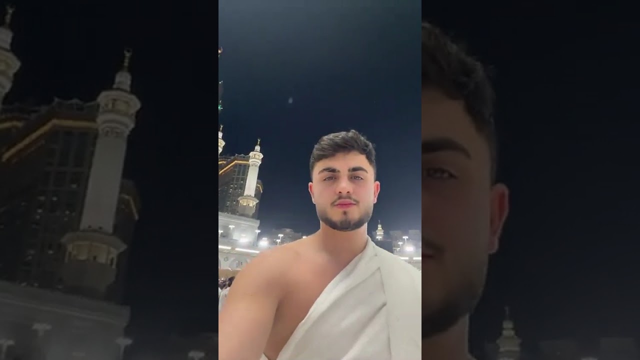 محمود ماهر يؤدي مناسك العمرة❤️ محمود ماهر من امام الكعبة❤️