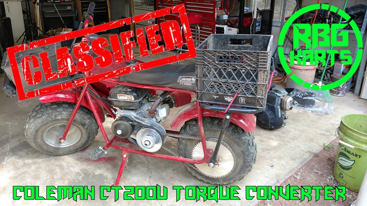 Coleman CT 200U Gets A Torque Converter ~ Mini Bike Monday