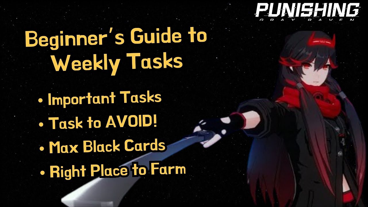 DO THESE WEEKLY TASKS CORRECTLY | BEGINNER'S GUIDE PUNISHING GRAY RAVEN