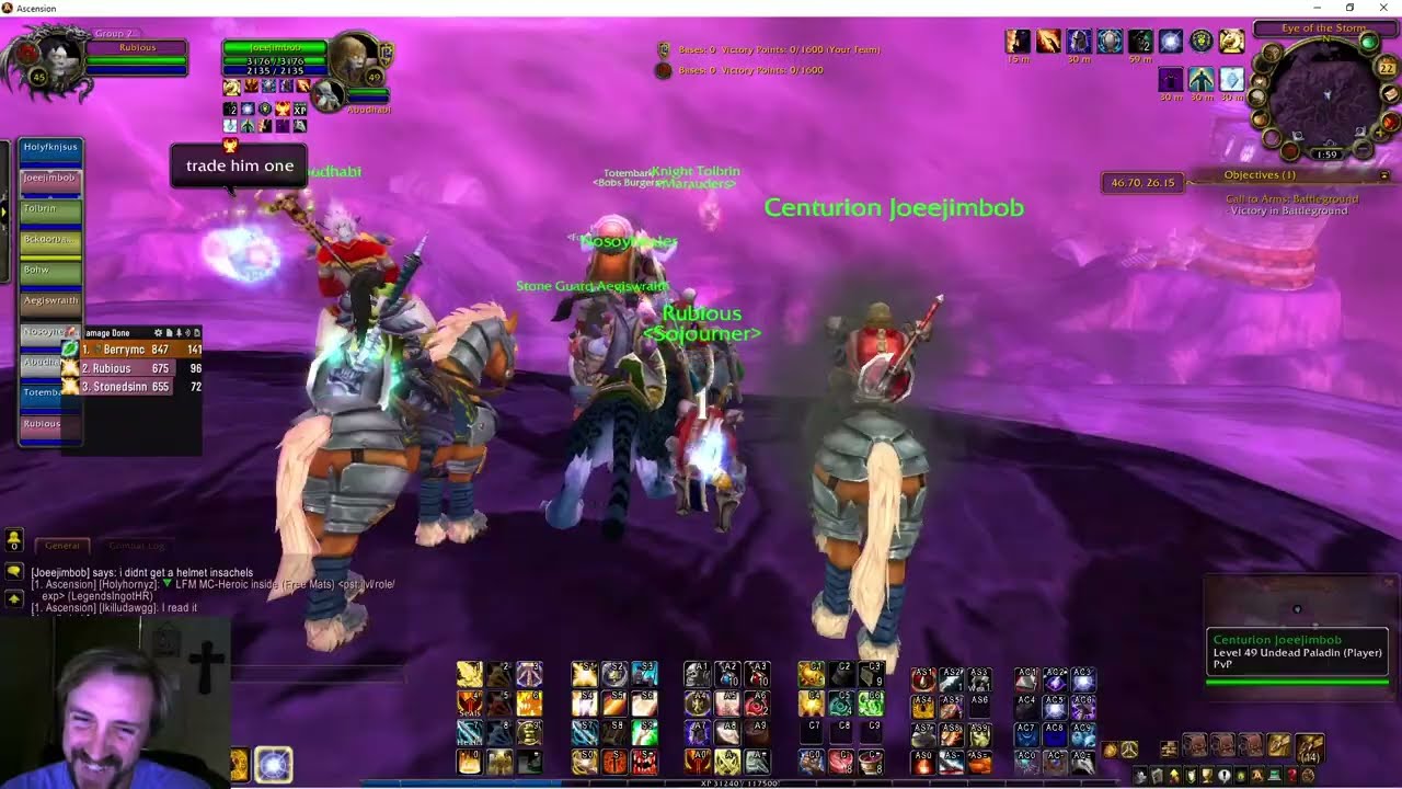 Rubious Gameplay-Eye of the Storm pvp--Ascension Bronzebeard