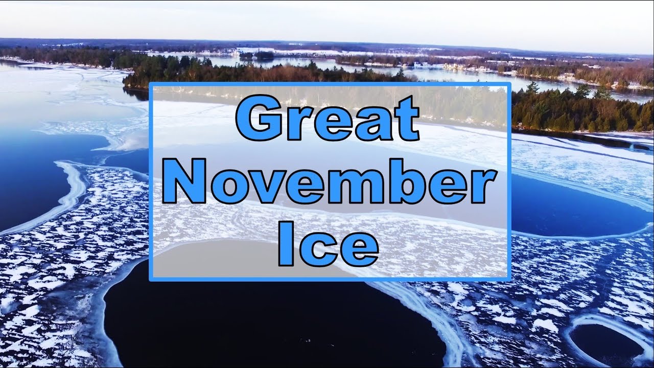 Great November Ice #Beaver Lake #Winter2018 #erinsville #ontario #dondroneson #drone #frozenlake