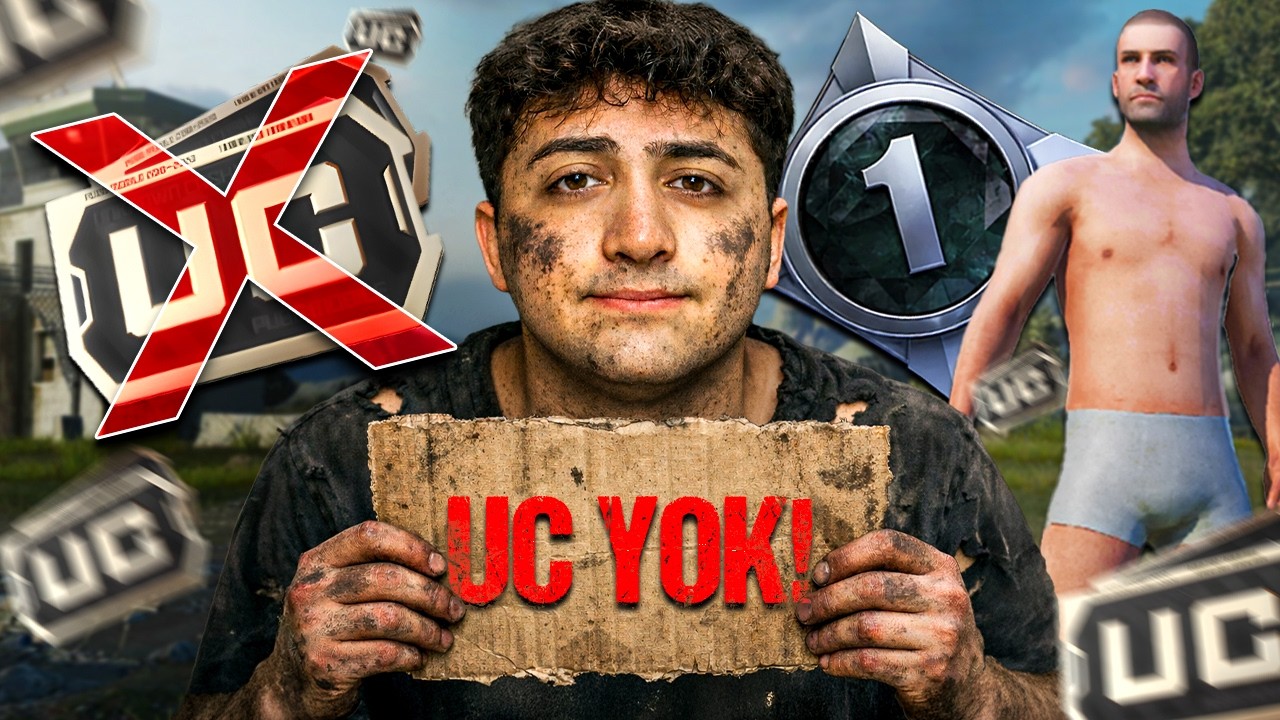 SIFIR HESAP AÇIP PUBG MOBILE'A UC'SİZ BAŞLADIM! (UC KAZANDIM) #1