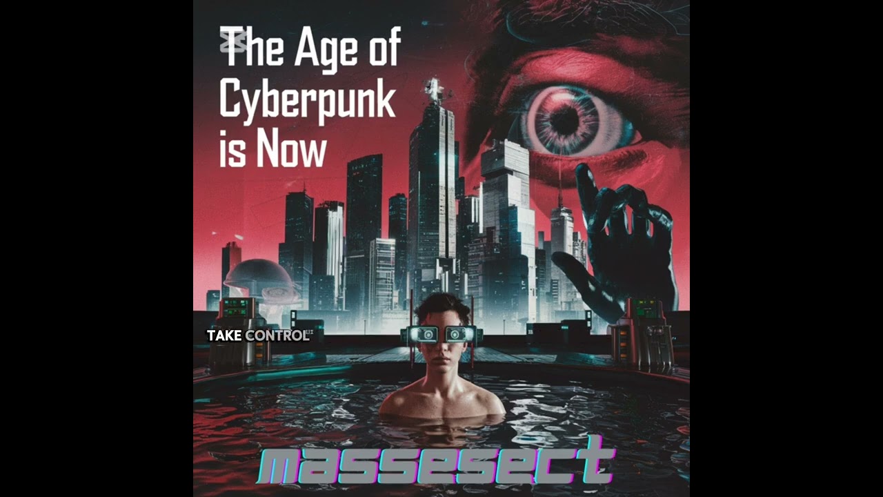 Massesect Lookout Vertical Lyric Video #darkwave #cyberpunk #aimusic 