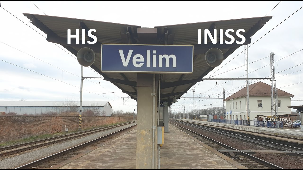 Velim - vlaky + hlášení (HIS vs. INISS) | UHD kvalita