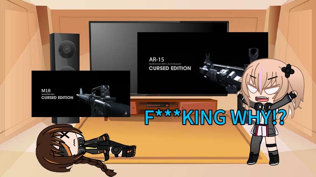 Girls Frontline react to Cursed Guns (M16 and AR-15) by SamClaymor