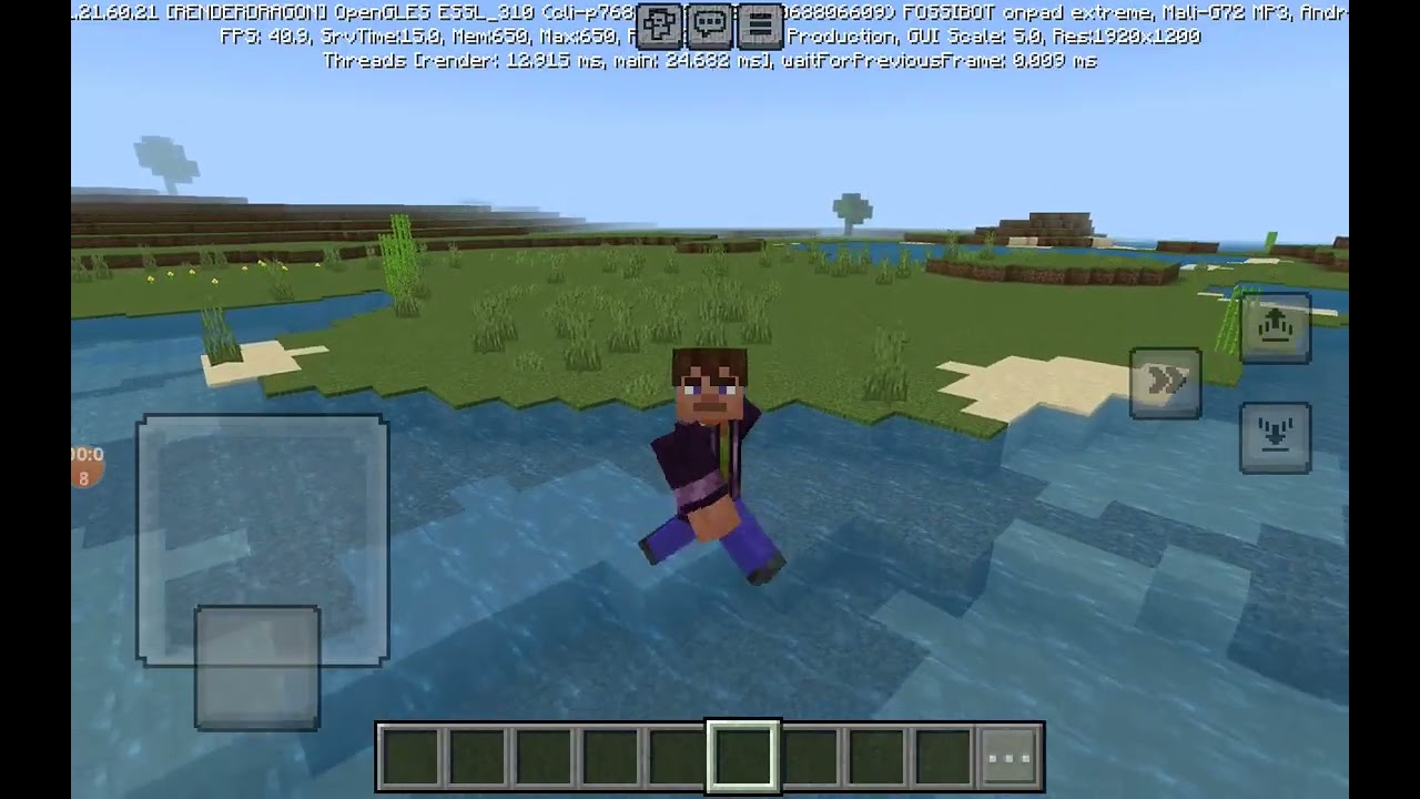 Minecraft ama maviye dokunursan video biter
