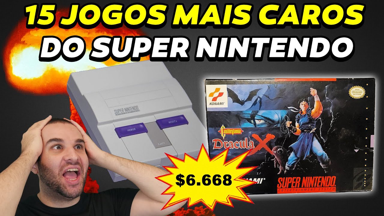 15 JOGOS MAIS CAROS DO SUPER NINTENDO EM 2024