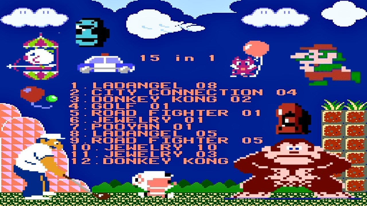 NES 15 in 1 Games : Best Classic Nintendo Gameplay