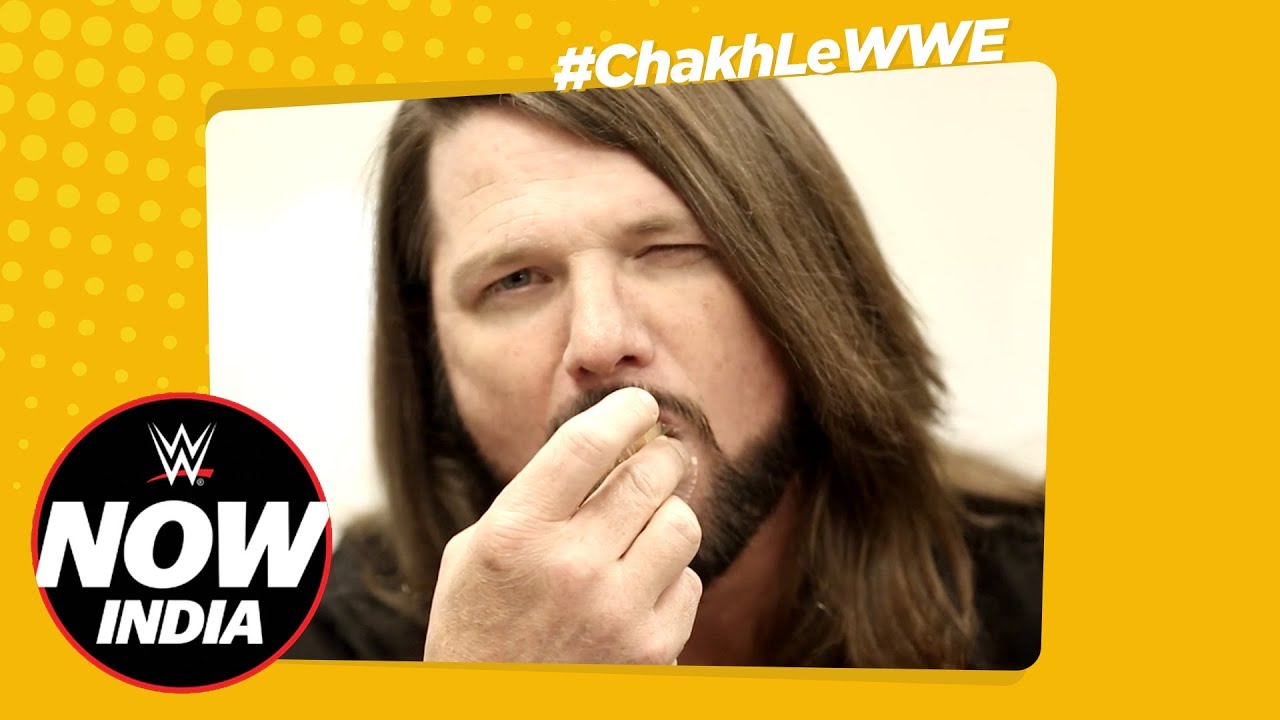 Эй Джей Стайлз ест классические индийские закуски! – Чак Ле, WWE, эпизод 1: WWE Now India