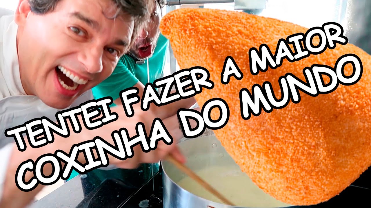 COXINHA GIGANTE! OLHA NO QUE DEU!!!
