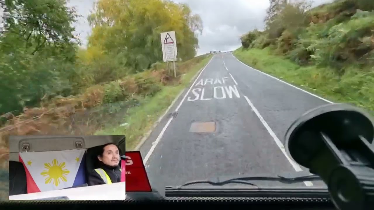 1000 feet above sea level driving. Mountain ash. Rhondda Cynon south wales