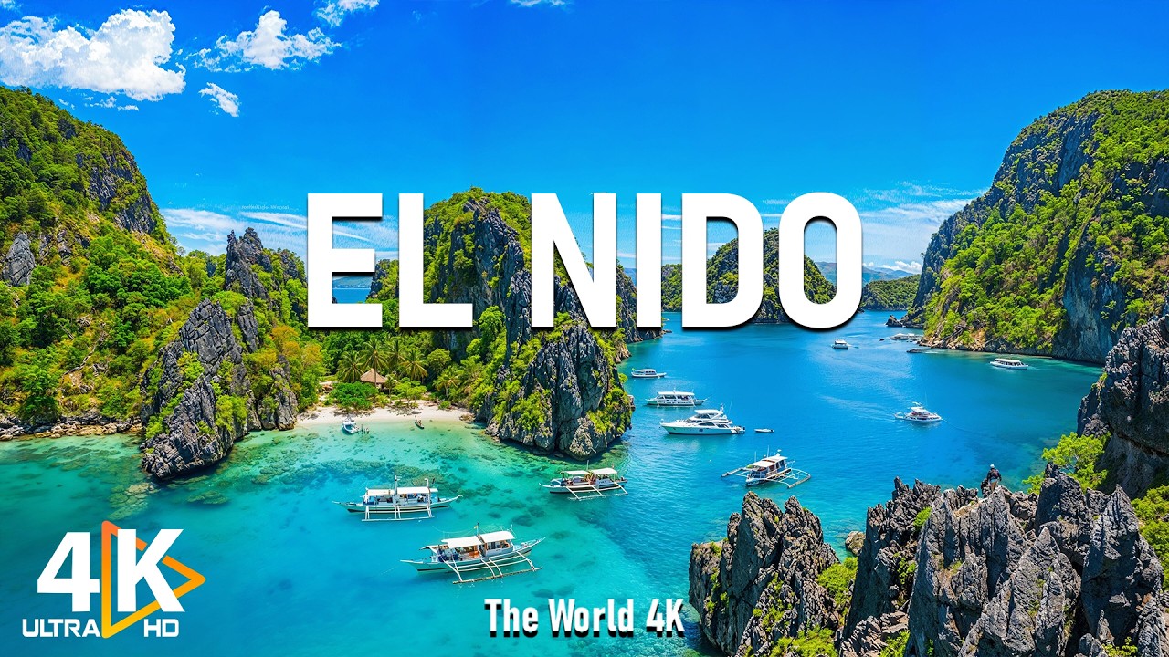 El NIDO 4K UHD | Palawan’s Iconic Karsts & Pristine Lagoons with Relaxing Music