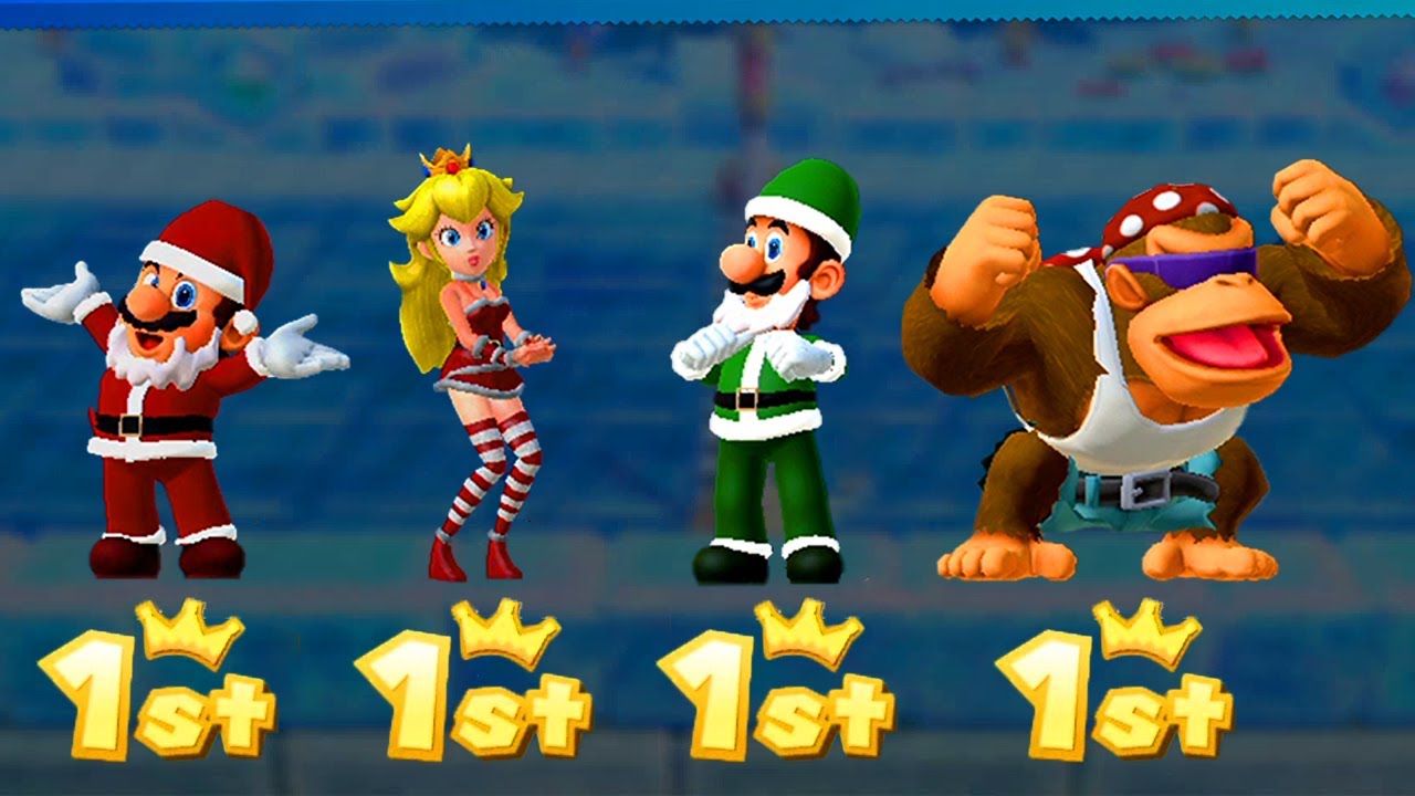 【マリオパーティ10】ミニゲームマリオVsルイージVsピーチVsドンキーコング(COM最強 たつじん)