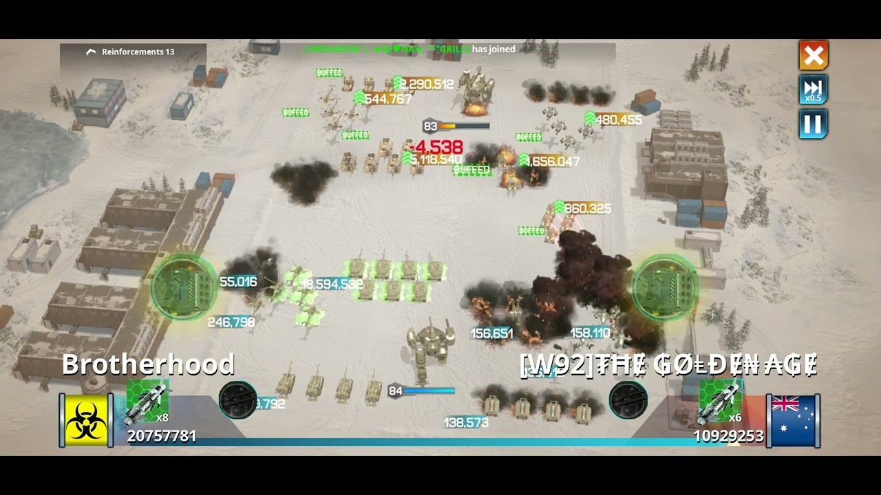 RG attack On TGA  🌋🤝❤ Great FW battle. 👍 Nice work.