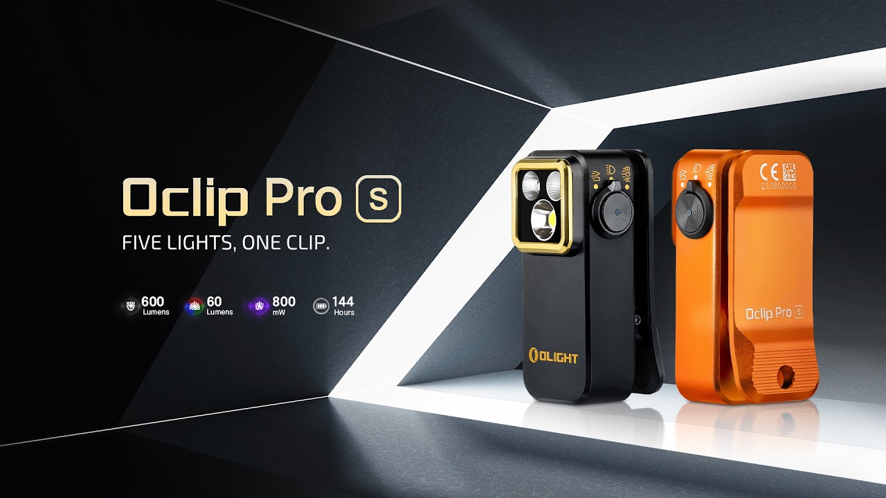 Olight Oclip Pro S - Five Lights in One Clip.