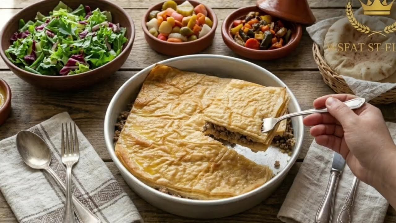 طريقة عمل الرقاق الناشف باللحمة المفرومة بكل تريكات 