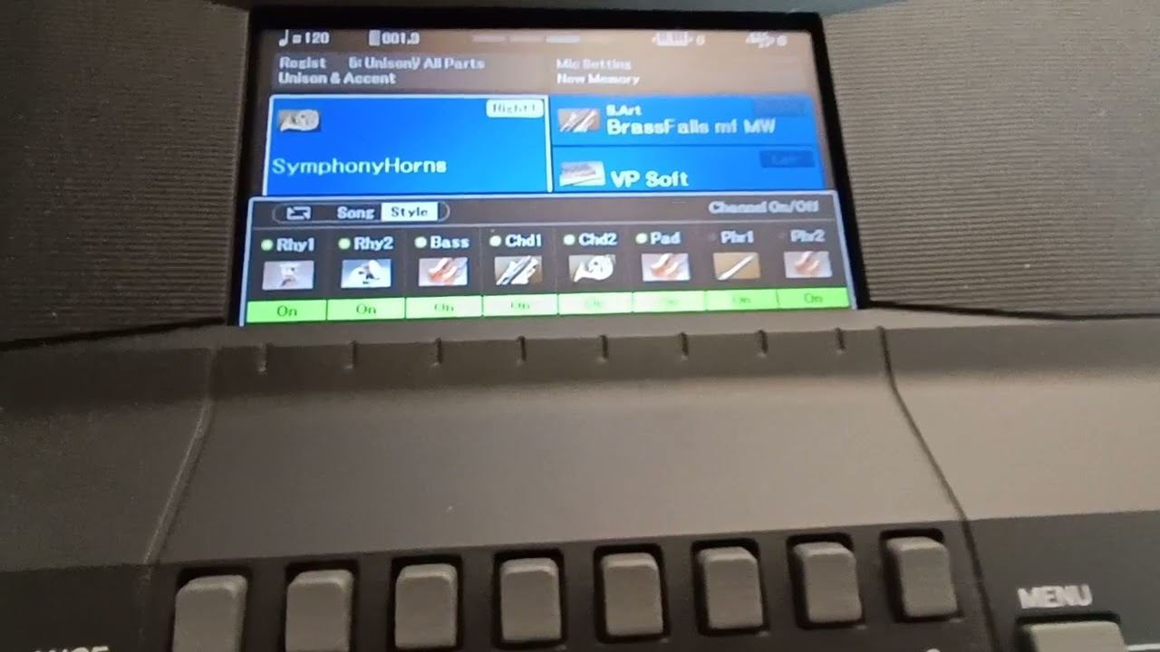 Yamaha PSR sx600. микшер. громкость каналов стиля