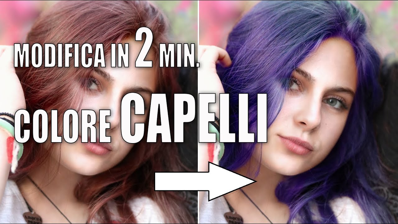 Modifica colore capelli con photoshop in 2 minuti, cambiare colore capelli photoshop tutorial ita