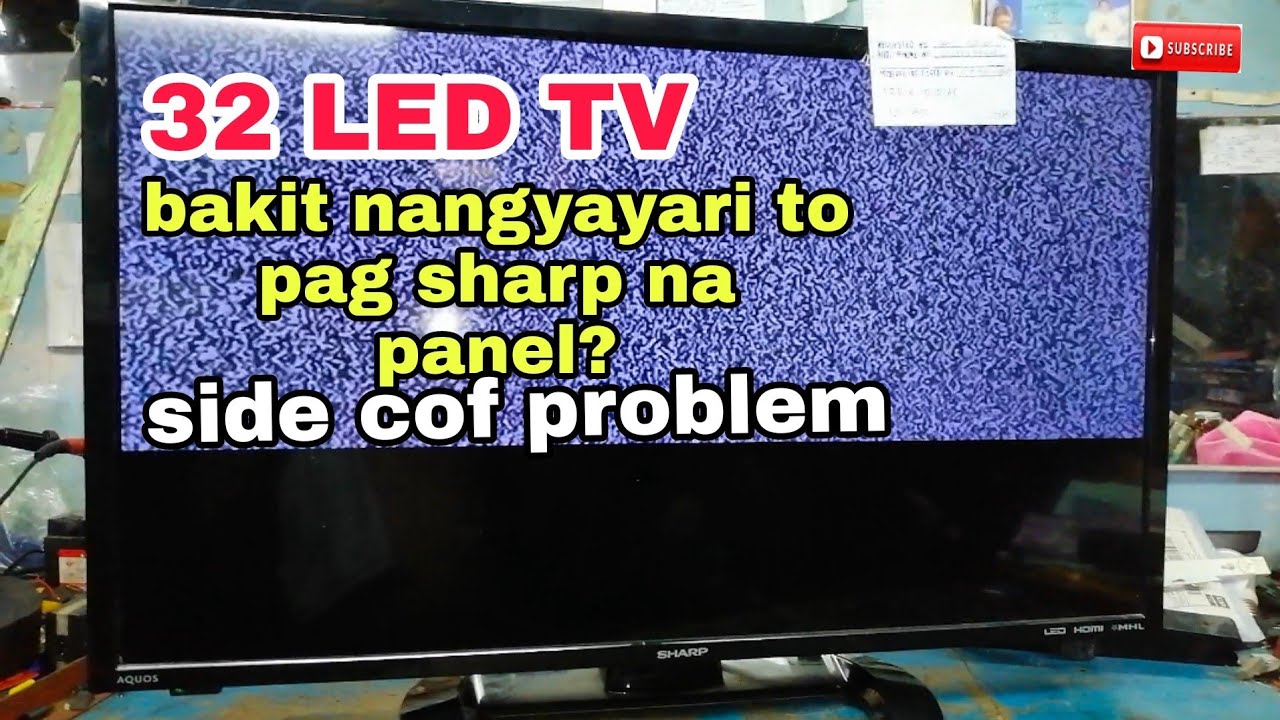Ito kadalasan nangyayari pag sharp na panel/side cof problem in led tv.
