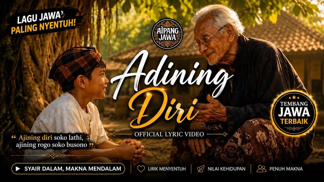 Adining Diri | Ajining Diri Soko Lathi, Ajining Rogo Soko Busono (Official Lyric Video)