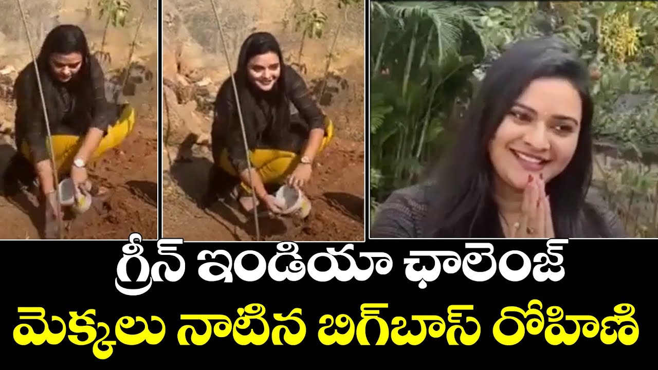 Actress Rohini Accepted Green India Challenge | Bigg Boss Rohini Noni | Top Telugu TV