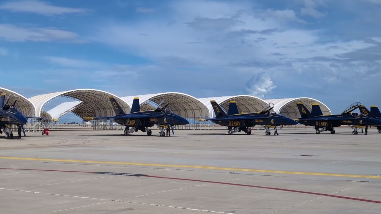 Blue Angels arrive at Naval Air Facility El Centro 