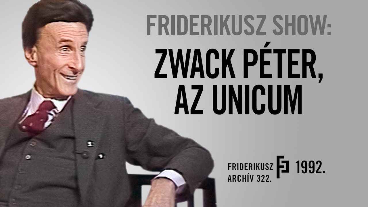 FRIDERIKUSZ SHOW: BESZ&Eacute;LGET&Eacute;S ZWACK P&Eacute;TER &Uuml;ZLETEMBERREL, 1992. /// Friderikusz Arch&iacute;v 322.