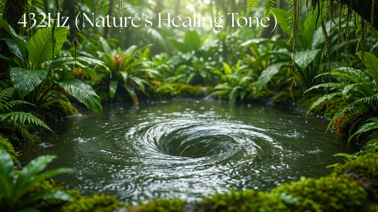 Wash Away Negative Energy & Stress | Healing Water Sounds + 432Hz Ambient