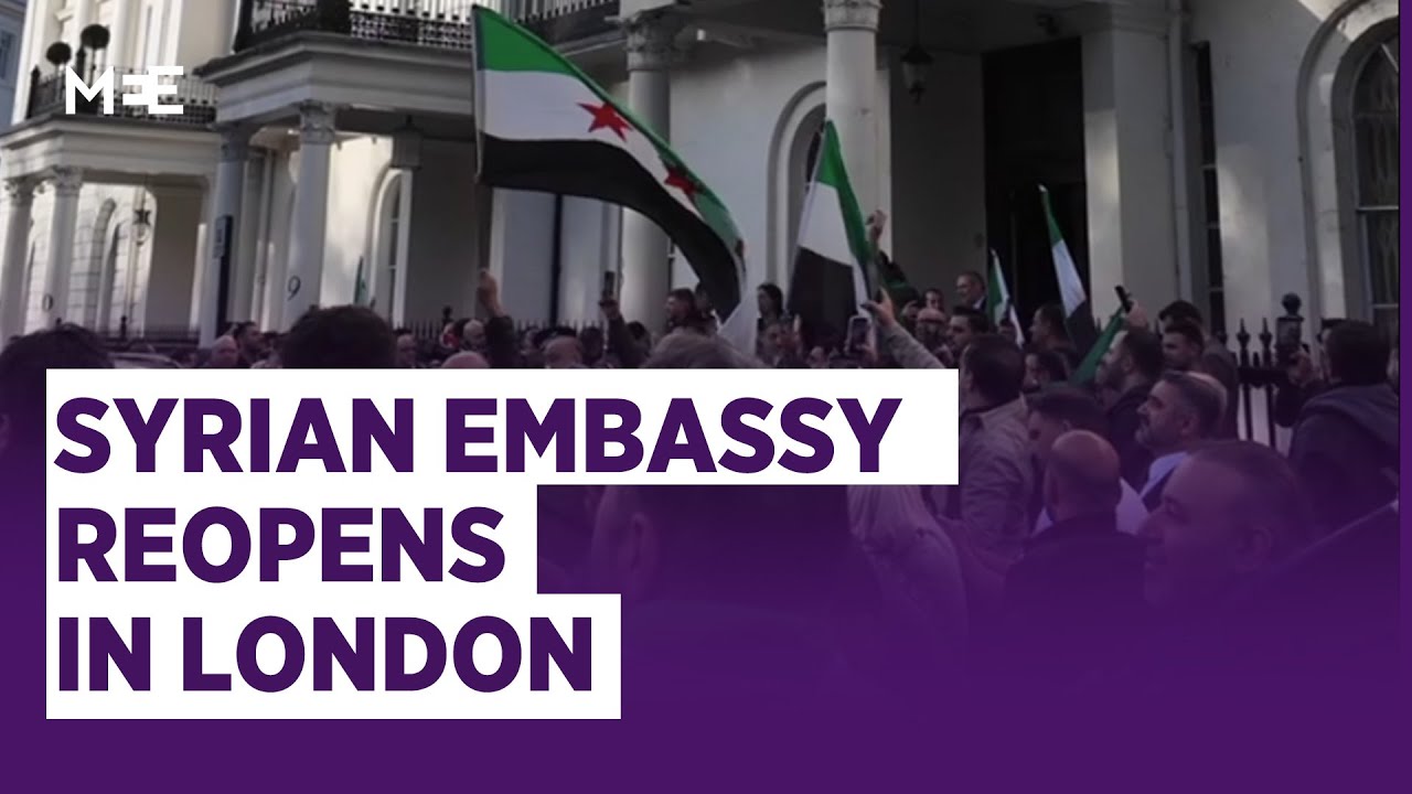 Syrian embassy reopens in London after 13 years