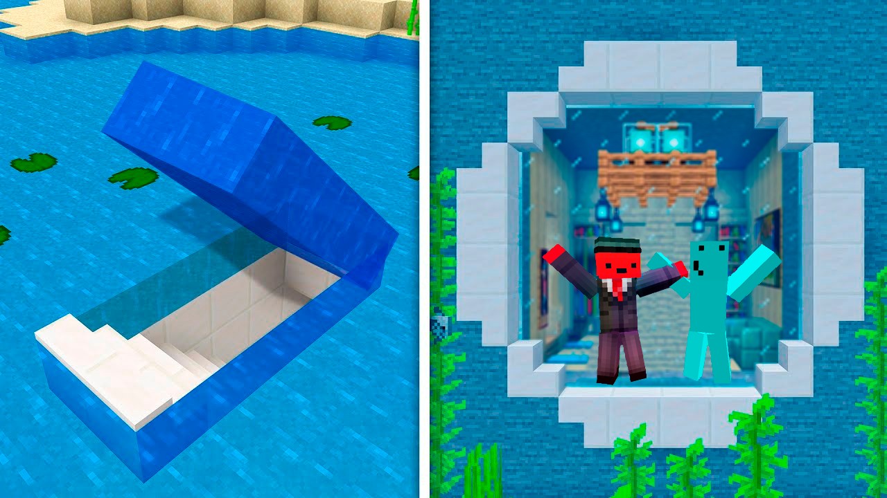 Criamos uma BASE SUBMARINA para se Proteger!