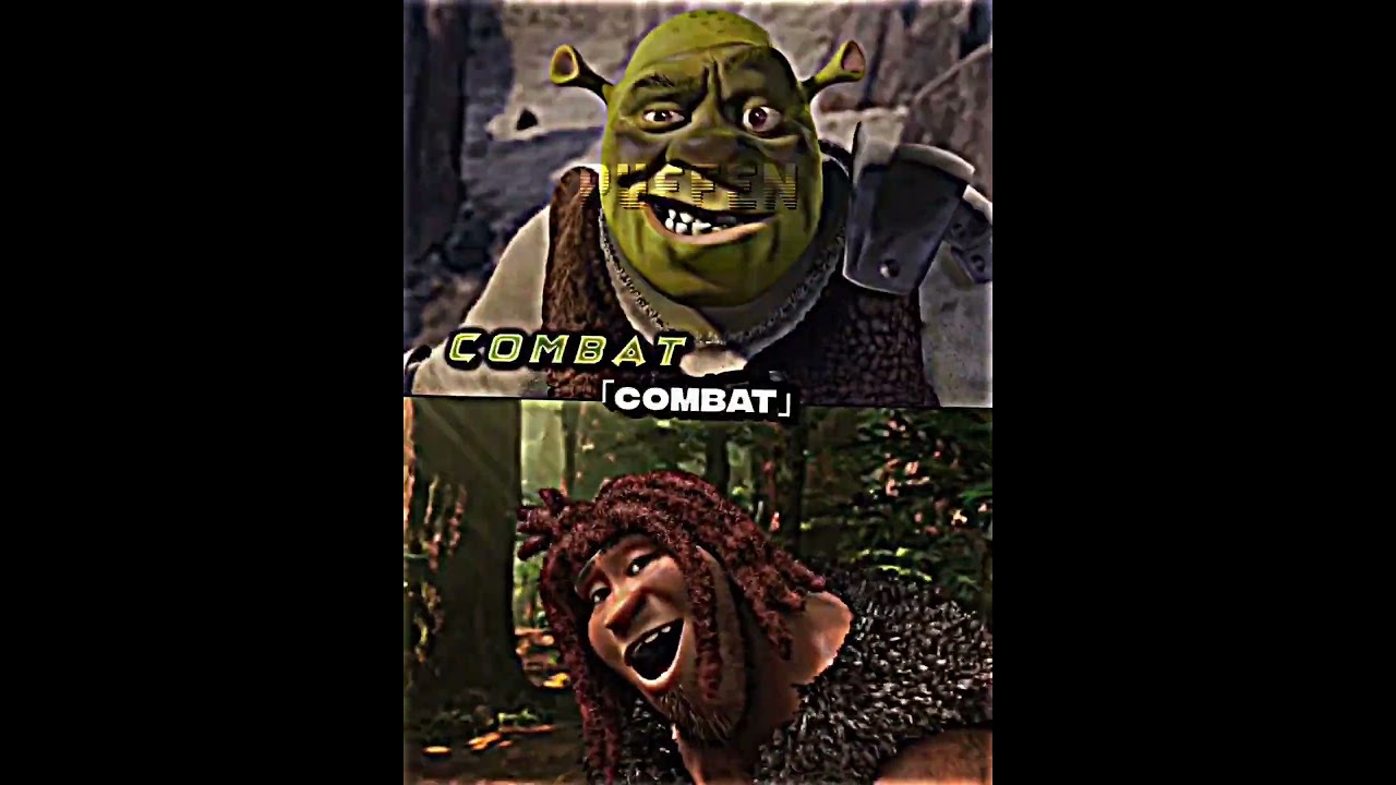 Shrek Vs Grug #meme #edit #dreamworks #shrek #thecroods