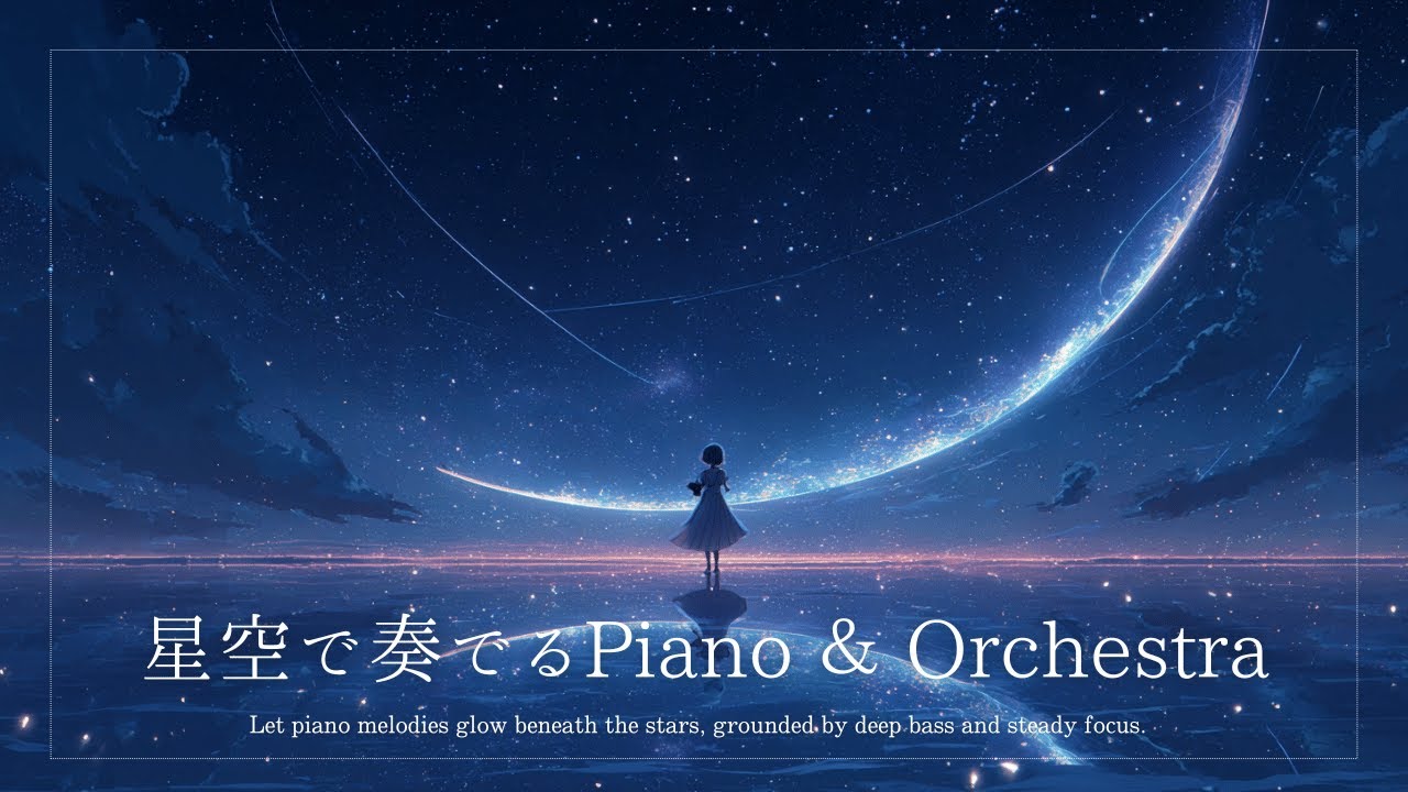 【重低音BGM】星空に奏でる旋律｜（Deep Bass × Orchestra × Piano）作業用BGM