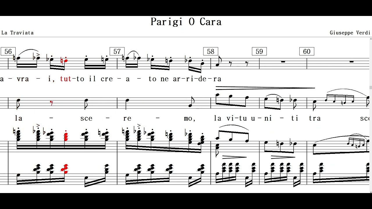Parigi O Cara(Giuseppe Verdi)