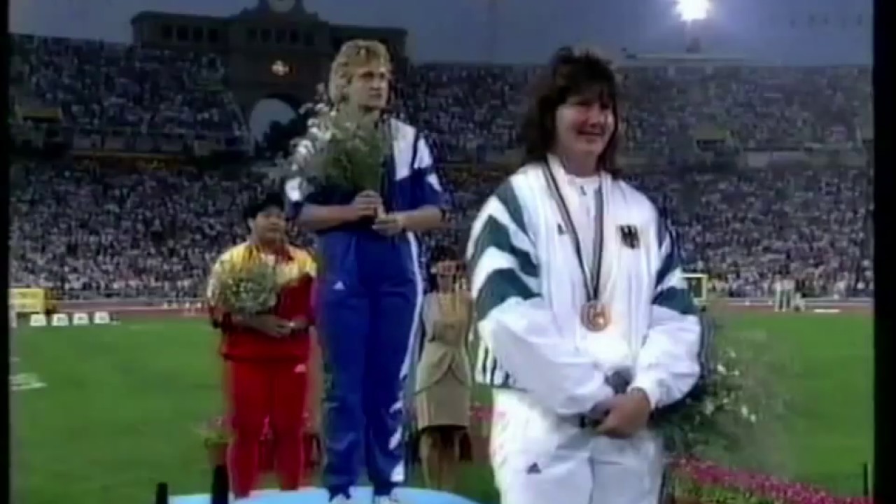 Medal Ceremony Svetlana Krivelyova 1992 Russian Anthem (Barcelona Olympics 1992)